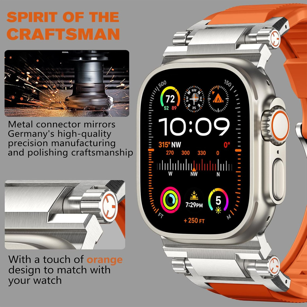 Ремінець R-Steel Sport + Military Band для Apple Watch Ultra 2